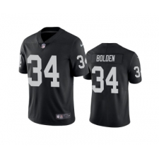 Men's Las Vegas Raiders #34 Brandon Bolden Black Vapor Limited Stitched Jersey