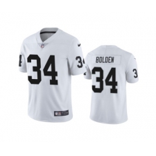 Men's Las Vegas Raiders #34 Brandon Bolden White Vapor Limited Stitched Jersey