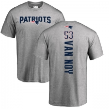 NFL Nike New England Patriots #53 Kyle Van Noy Ash Backer T-Shirt