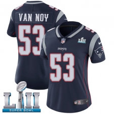 Women's Nike New England Patriots #53 Kyle Van Noy Navy Blue Team Color Vapor Untouchable Limited Player Super Bowl LII NFL Jersey