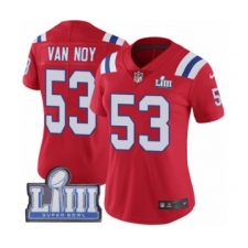 Women's Nike New England Patriots #53 Kyle Van Noy Red Alternate Vapor Untouchable Limited Player Super Bowl LIII Bound NFL Jersey