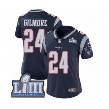 Women's Nike New England Patriots #24 Stephon Gilmore Navy Blue Team Color Vapor Untouchable Limited Player Super Bowl LIII Bound NFL Jersey