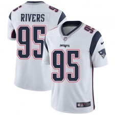 Youth Nike New England Patriots #95 Derek Rivers White Vapor Untouchable Limited Player NFL Jersey