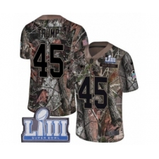Youth Nike New England Patriots #45 Donald Trump Camo Untouchable Limited Super Bowl LIII Bound NFL Jersey