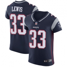 Men's Nike New England Patriots #33 Dion Lewis Navy Blue Team Color Vapor Untouchable Elite Player NFL Jersey
