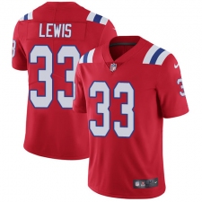 Men's Nike New England Patriots #33 Dion Lewis Red Alternate Vapor Untouchable Limited Player NFL Jersey