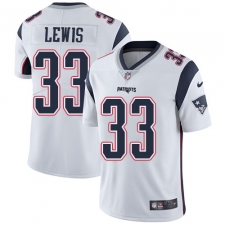 Men's Nike New England Patriots #33 Dion Lewis White Vapor Untouchable Limited Player NFL Jersey
