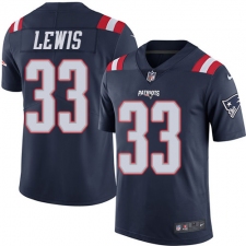 Youth Nike New England Patriots #33 Dion Lewis Limited Navy Blue Rush Vapor Untouchable NFL Jersey