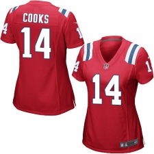 Women's Nike New England Patriots #14 Brandin Cooks Game Red Alternate NFL Jersey