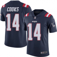 Youth Nike New England Patriots #14 Brandin Cooks Limited Navy Blue Rush Vapor Untouchable NFL Jersey
