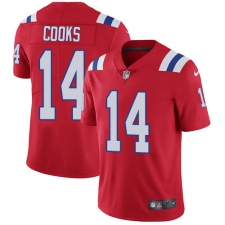 Youth Nike New England Patriots #14 Brandin Cooks Red Alternate Vapor Untouchable Limited Player NFL Jersey