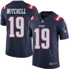 Youth Nike New England Patriots #19 Malcolm Mitchell Limited Navy Blue Rush Vapor Untouchable NFL Jersey