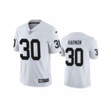 Men's Las Vegas Raiders #30 Duron Harmon White Vapor Untouchable Limited Stitched Jersey