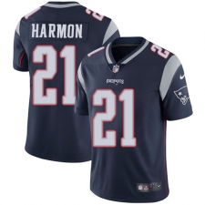Youth Nike New England Patriots #21 Duron Harmon Navy Blue Team Color Vapor Untouchable Limited Player NFL Jersey
