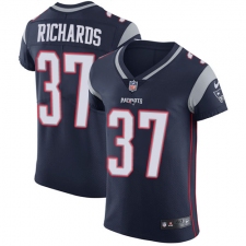 Men's Nike New England Patriots #37 Jordan Richards Navy Blue Team Color Vapor Untouchable Elite Player NFL Jersey