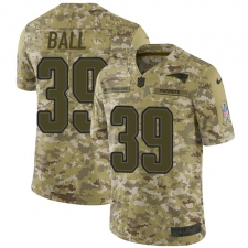 Men's Nike New England Patriots #39 Montee Ball Limited Camo 2018 Salute to Service NFL Jersey