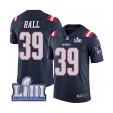 Men's Nike New England Patriots #39 Montee Ball Limited Navy Blue Rush Vapor Untouchable Super Bowl LIII Bound NFL Jersey