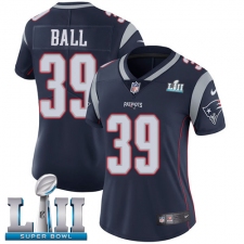 Women's Nike New England Patriots #39 Montee Ball Navy Blue Team Color Vapor Untouchable Limited Player Super Bowl LII NFL Jersey