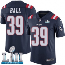 Youth Nike New England Patriots #39 Montee Ball Limited Navy Blue Rush Vapor Untouchable Super Bowl LII NFL Jersey