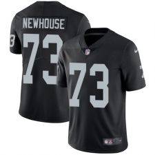 Youth Nike Oakland Raiders #73 Marshall Newhouse Elite Black Team Color NFL Jersey