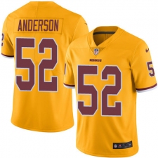 Men's Nike Washington Redskins #52 Ryan Anderson Elite Gold Rush Vapor Untouchable NFL Jersey