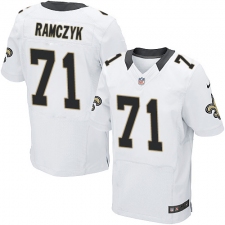 Men's Nike New Orleans Saints #71 Ryan Ramczyk White Vapor Untouchable Elite Player NFL Jersey