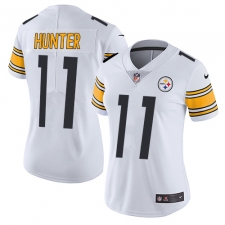 Women's Nike Pittsburgh Steelers #11 Justin Hunter Elite White NFL Jersey