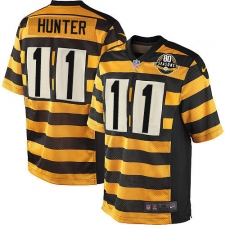 Youth Nike Pittsburgh Steelers #11 Justin Hunter Limited Yellow/Black Alternate 80TH Anniversary Throwback NFL Jersey