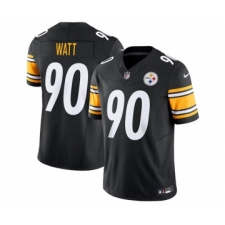 Men's Nike Pittsburgh Steelers #90 T.J. Watt Black 2023 F.U.S.E. Vapor Untouchable Limited Stitched Jersey