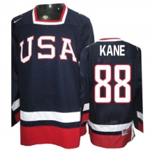 Men's Nike Team USA #88 Patrick Kane Premier Navy Blue 2010 Olympic Hockey Jersey