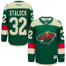 Men's Reebok Minnesota Wild #32 Alex Stalock Premier Green 2016 Stadium Series NHL Jersey