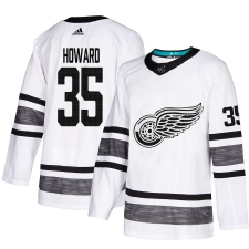 Men's Adidas Detroit Red Wings #35 Jimmy Howard White 2019 All-Star Game Parley Authentic Stitched NHL Jersey