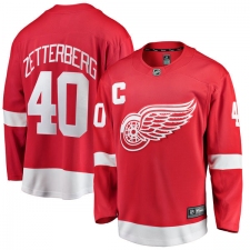 Men's Detroit Red Wings #40 Henrik Zetterberg Fanatics Branded Red Home Breakaway NHL Jersey