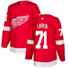Men's Adidas Detroit Red Wings #71 Dylan Larkin Premier Red Home NHL Jersey