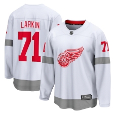 Men's Detroit Red Wings #71 Dylan Larkin Fanatics Branded White 2020-21 Special Edition Breakaway Player Jersey