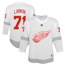 Youth Detroit Red Wings #71 Dylan Larkin White 2020-21 Special Edition Replica Player Jersey