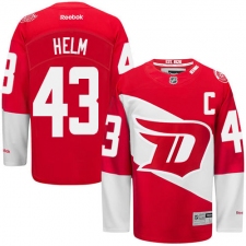 Men's Reebok Detroit Red Wings #43 Darren Helm Authentic Red 2016 Stadium Series NHL Jersey