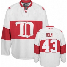 Men's Reebok Detroit Red Wings #43 Darren Helm Authentic White Third NHL Jersey