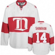 Men's Reebok Detroit Red Wings #14 Brendan Shanahan Premier White Third NHL Jersey