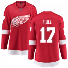 Women's Detroit Red Wings #17 Brett Hull Fanatics Branded Red Home Breakaway NHL Jersey