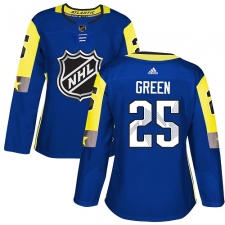 Women's Adidas Detroit Royal Blue Wings #25 Mike Green Authentic Royal Blue 2018 All-Star Atlantic Division NHL Jersey