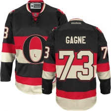 Men's Reebok Ottawa Senators #73 Gabriel Gagne Authentic Black Third NHL Jersey
