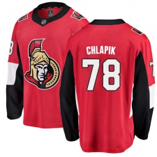 Youth Ottawa Senators #78 Filip Chlapik Fanatics Branded Red Home Breakaway NHL Jersey