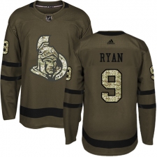 Youth Adidas Ottawa Senators #9 Bobby Ryan Premier Green Salute to Service NHL Jersey