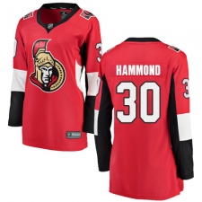 Women's Ottawa Senators #30 Andrew Hammond Fanatics Branded Red Home Breakaway NHL Jersey