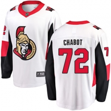 Youth Ottawa Senators #72 Thomas Chabot Fanatics Branded White Away Breakaway NHL Jersey