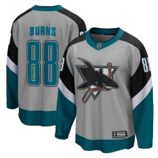 Men's San Jose Sharks #88 Brent Burns Fanatics Branded Gray 2020-21 Special Edition Breakaway Player Jersey