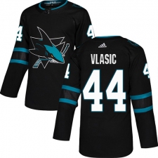 Men's Adidas San Jose Sharks #44 Marc-Edouard Vlasic Premier Black Alternate NHL Jersey