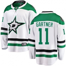 Men's Dallas Stars #11 Mike Gartner Fanatics Branded White Away Breakaway NHL Jersey