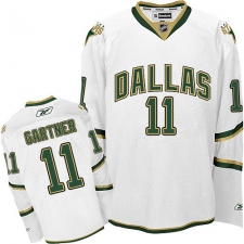 Men's Reebok Dallas Stars #11 Mike Gartner Authentic White Third NHL Jersey